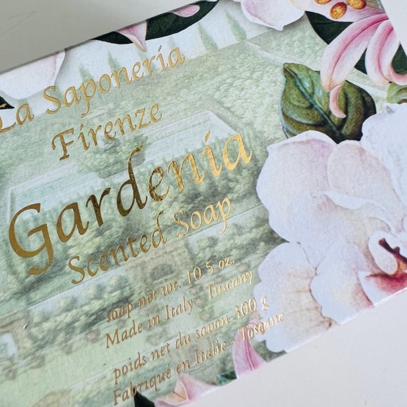 LA SAPONERIA "Gardenia" Italian Scented Soap Gift Box NWOT - Picture 5 of 5